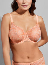 Load image into Gallery viewer, Empreinte Cassiopee Peach Seamless Unlined Lace Underwire Bra