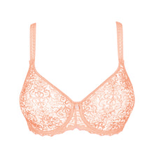 Load image into Gallery viewer, Empreinte Cassiopee Peach Seamless Unlined Lace Underwire Bra