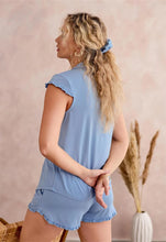 Load image into Gallery viewer, Fleur't Shortie PJ Set (Bluebell)