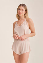 Load image into Gallery viewer, Fleur't Purely Yours Lace Cami Short Set (Champagne)