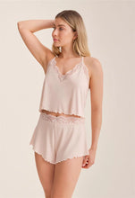 Load image into Gallery viewer, Fleur't Purely Yours Lace Cami Short Set (Champagne)