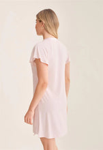 Load image into Gallery viewer, Fleur't Fluttered Sleeve Nightshirt (Strawberry Whip)