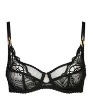 Load image into Gallery viewer, Aubade Vibes Comfort Full Cup Bra (Black and Pearl)