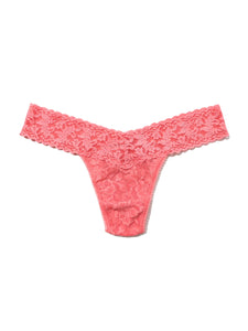 Hanky Panky O/S Low Rise Signature Lace Thong Solid Colors