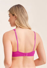 Load image into Gallery viewer, Fleur't Plunge Bralette (Passion Fruit and Black)