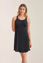 Load image into Gallery viewer, Fleur't New Racerback Nightshirt (Black and Passion Fruit)