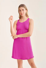 Load image into Gallery viewer, Fleur't New Racerback Nightshirt (Black and Passion Fruit)