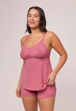 Load image into Gallery viewer, Montelle Full Bust Support Cami Short Set (Lipstick)