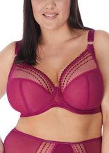 Load image into Gallery viewer, Elomi Matilda J-Hook Plunge Underwire Non-Padded Bra (Chilli Red + Cranberry + Daisy)