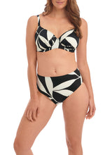 Load image into Gallery viewer, Fantasie Ile De Re Black + Cream Full Cup Bikini Top