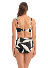 Load image into Gallery viewer, Fantasie Ile De Re Black + Cream Full Cup Bikini Top
