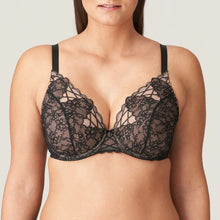 Load image into Gallery viewer, Prima Donna FW23 Livonia Black Half Padded Plunge Underwire Bra