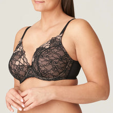 Load image into Gallery viewer, Prima Donna FW23 Livonia Black Half Padded Plunge Underwire Bra