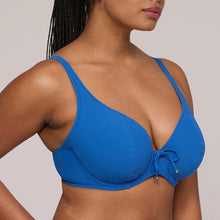 Load image into Gallery viewer, Prima Donna Swim SS25 Aswan Delphinium Cheer Blue Padded Plunge Bikini Top