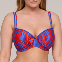 Load image into Gallery viewer, Prima Donna Swim SS25 Skudai Wild Stripes Padded Balcony Underwire Bikini Top