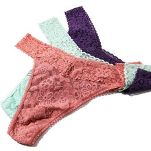 Load image into Gallery viewer, Hanky Panky O/S Low Rise Daily Lace Thong Solid Colors