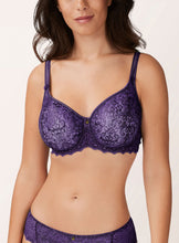 Load image into Gallery viewer, Empreinte FW23 Special Edition Cassiopee Dark Purple Seamless Unlined Lace Underwire Bra
