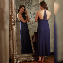 Load image into Gallery viewer, Fleur't Night Shimmer Lace T-Back Long Gown