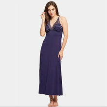 Load image into Gallery viewer, Fleur't Night Shimmer Lace T-Back Long Gown