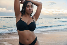 Load image into Gallery viewer, Prima Donna Swim SS25 Kiruna Black Padded Balcony Underwire Bikini Top