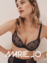 Load image into Gallery viewer, Marie Jo SS26 Daisy Black Padded Heartshape Underwire Bra