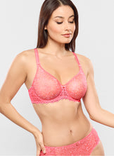 Load image into Gallery viewer, Empreinte SS26 Cassiopee Electric Pink Seamless Unlined Lace Underwire Bra