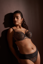 Load image into Gallery viewer, Prima Donna Sophora Black Removable Strings Tulip Seam Balcony Underwire Bra