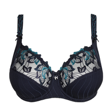 Load image into Gallery viewer, Prima Donna FW24 Deauville Velvet Blue Full Cup Underwire Bra