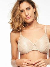 Load image into Gallery viewer, Chantelle C Magnifique Smooth Minimizer T-shirt Underwire Bra (Black + Nude Sand)
