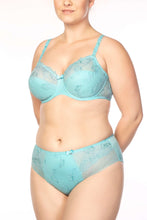 Load image into Gallery viewer, Ulla Carla Full Coverage Embroidered Underwired Bra Mint