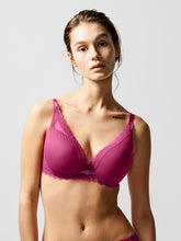 Load image into Gallery viewer, Chantelle Parisian Allure Plunge J-Hook T-Shirt Bra (Magenta)