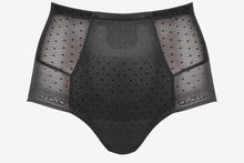 Load image into Gallery viewer, Ulla Meghan Natural Rise Control Brief (Black + Bisque)