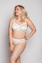 Load image into Gallery viewer, Ulla Viola Full Coverage Padded Strap Underwire Bra Black + Champagne H - L Cup