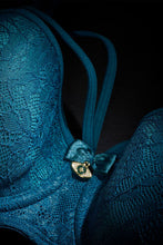 Load image into Gallery viewer, Marlies Dekkers Dame de Paris Lagoon Blue Padded Balcony Underwire Bra