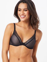 Load image into Gallery viewer, Passionata Manhattan Plunge Light Lace T-Shirt Underwire Bra (Black)