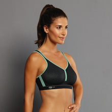 Load image into Gallery viewer, Anita Performance Non-Padded Non-Underwire Sports Bra Smart Rose + Black