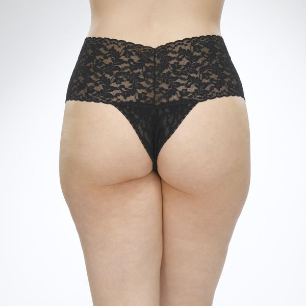 Hanky Panky O/S Retro Thong *Plus* Signature Lace Solid Colors