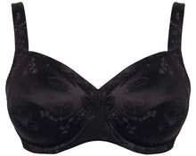 Load image into Gallery viewer, Ulla Viola Full Coverage Padded Strap Underwire Bra Black + Champagne H - L Cup