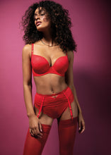 Load image into Gallery viewer, Freya Fatale Chilli Red Moulded Plunge Underwire Bra