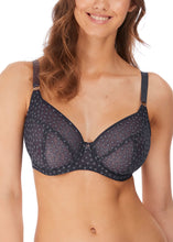 Load image into Gallery viewer, Freya Starlight Side Support Unlined Balcony Underwire Bra (Black + Slate)