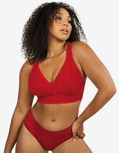 Load image into Gallery viewer, Parfait Adriana Bra Sized Lace Non-Underwire J-Hook Bralette (Racing Red)