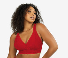 Load image into Gallery viewer, Parfait Adriana Bra Sized Lace Non-Underwire J-Hook Bralette (Racing Red)