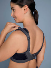 Load image into Gallery viewer, Anita Extreme Control Plus Non-Underwire Non-Padded Sports Bra Black + Smart Rose