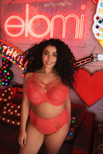 Load image into Gallery viewer, Elomi Brianna Full Cup Plunge Strings Underwire Unlined Bra (Cayenne)