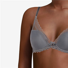 Load image into Gallery viewer, Chantelle Parisian Allure Plunge J-Hook T-Shirt Bra (Slate)