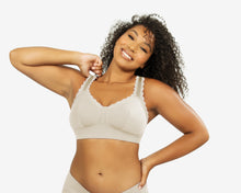 Load image into Gallery viewer, Parfait Dalis Bra Sized Non-Underwire Modal & Lace J-Hook Bralette (Bare)