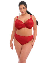 Load image into Gallery viewer, Elomi Priya Plunge Unlined Underwire Bra (Black + Haute Red)