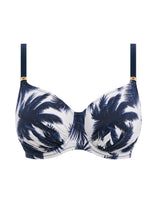 Load image into Gallery viewer, Fantasie Carmelita Avenue French Navy Gathered Full Cup Underwire Bikini Top