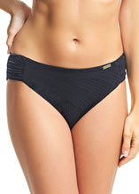 Load image into Gallery viewer, Fantasie Ottawa Matching Mid Rise Textured Bikini Brief (Black, Ink)