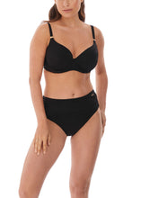 Load image into Gallery viewer, Fantasie Ottawa Matching Deep Gathered High Waist Bikini Brief (Black)